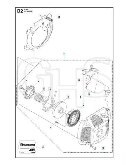 Husqvarna 435 - Starter 2