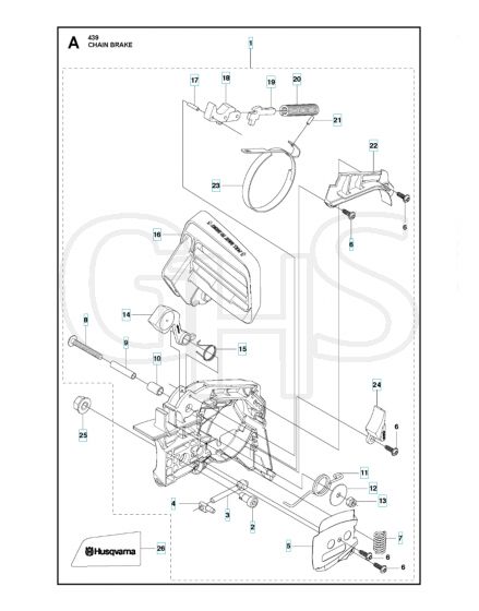 Husqvarna 439 - Chain Brake