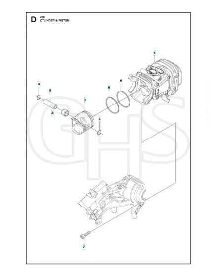 Husqvarna 439 - Cylinder Piston