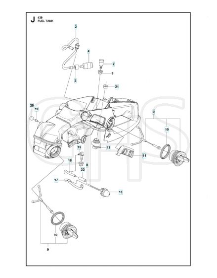 Husqvarna 439 - Fuel Tank
