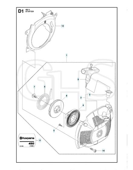 Husqvarna 450II - Starter