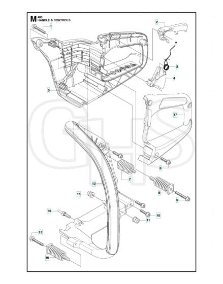 Husqvarna 461 - Handle & Controls