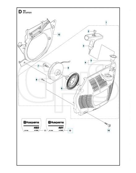 Husqvarna 461 - Starter