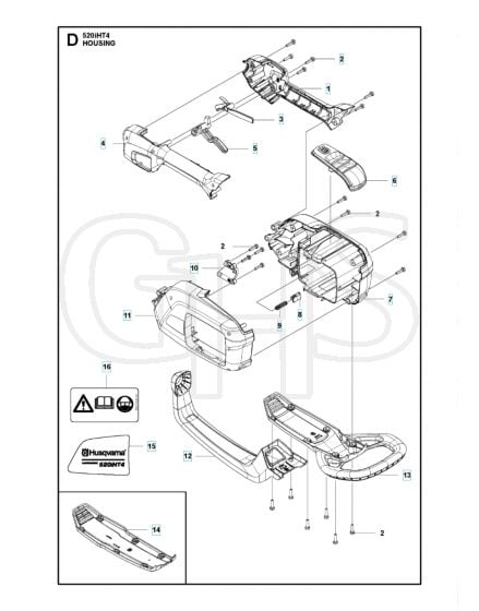 Husqvarna 520IHT4 - Housing