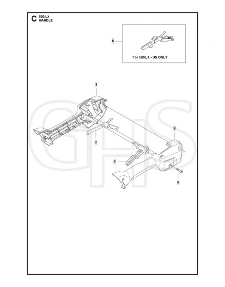 Husqvarna 520Ilx - Handle