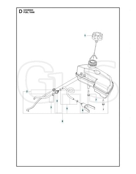 Husqvarna 522HD60X - Fuel Tank