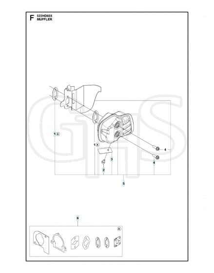 Husqvarna 522HD60X - Muffler