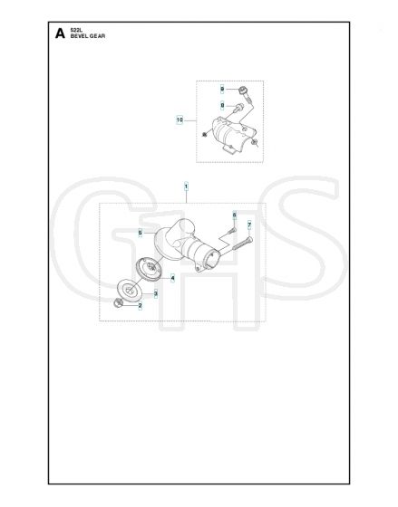 Husqvarna 522L - Bevel Gear