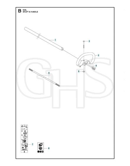 Husqvarna 522L - Shaft & Handle