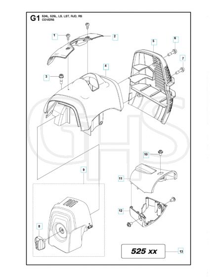 Husqvarna 524L - Cover