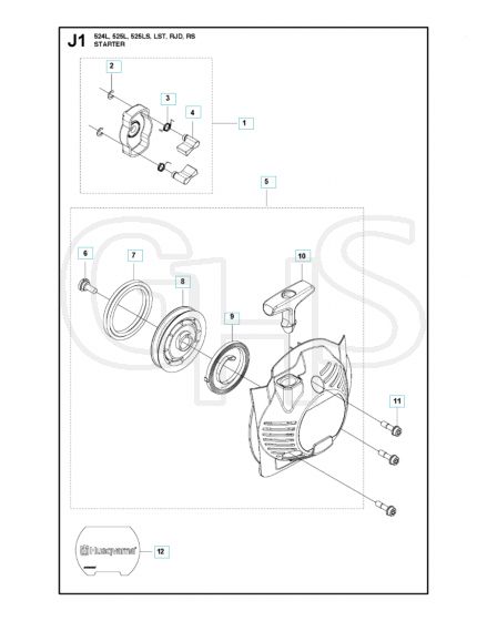 Husqvarna 524L - Starter