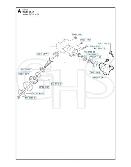 Husqvarna 524Lk - Bevel Gear