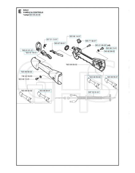 Husqvarna 524Lk - Handle & Controls