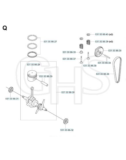 Husqvarna 524Lk - Piston & Crankshaft