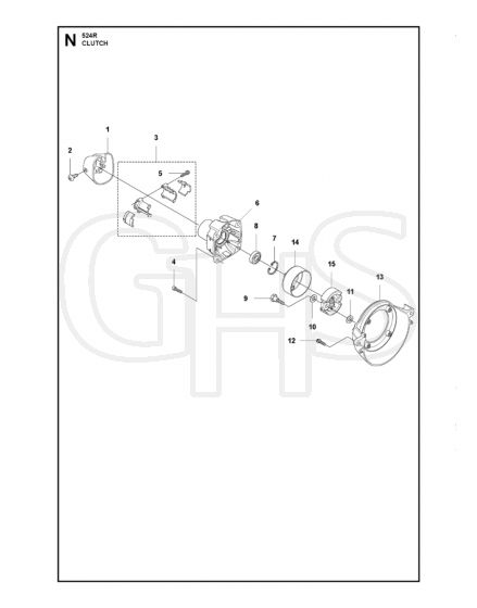 Husqvarna 524R - Clutch