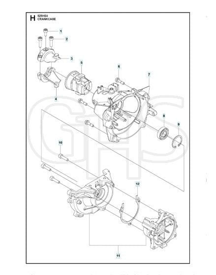 Husqvarna 525HE4 - Crankcase