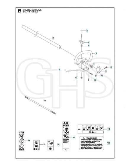 Husqvarna 525L - Shaft & Handle