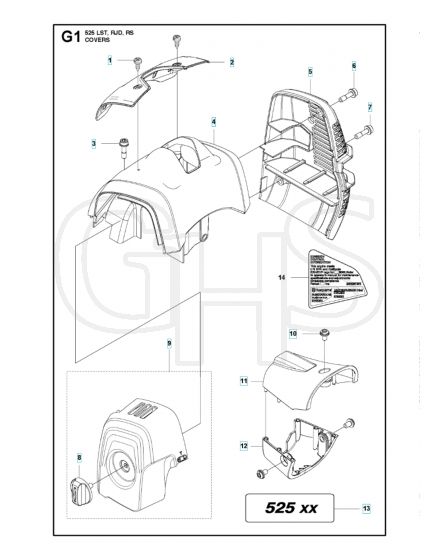 Husqvarna 525LST - Cover