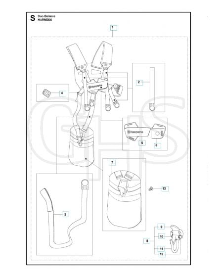 Husqvarna 525LST - Harness