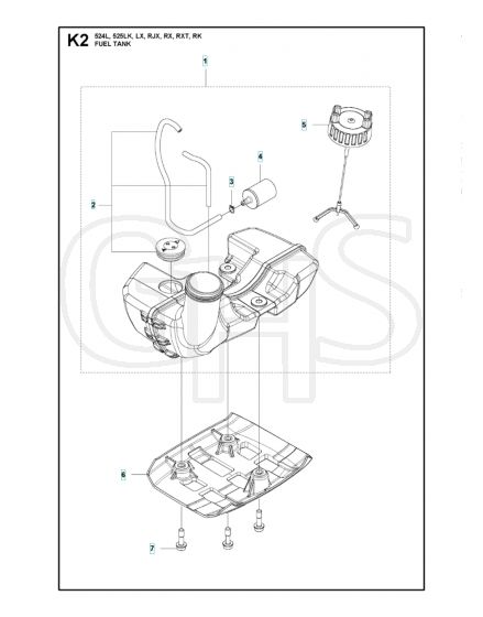 Husqvarna 525RK - Fuel Tank