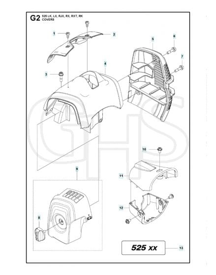 Husqvarna 525RX - Cover