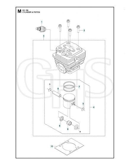 Husqvarna 531RB - Cylinder Piston