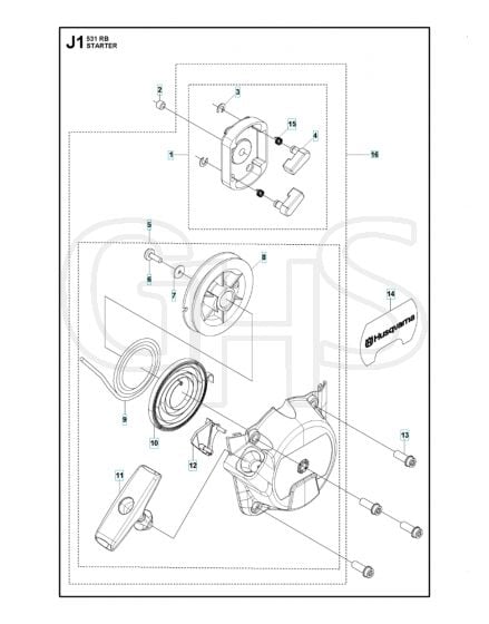 Husqvarna 531RB - Starter