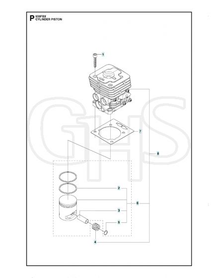 Husqvarna 535FBx - Cylinder Piston