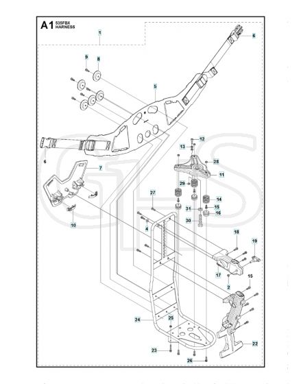 Husqvarna 535FBx - Harness