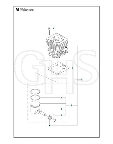 Husqvarna 535Lk - Cylinder Piston