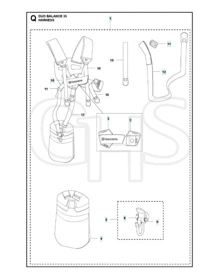 Husqvarna 535LS - Harness