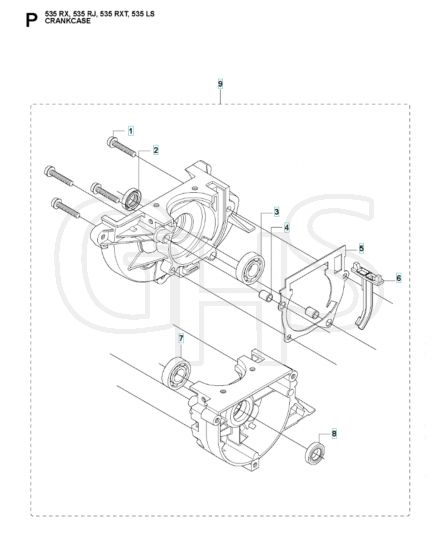 Husqvarna 535RJ - Crankcase