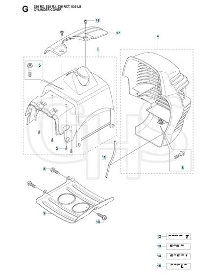 Husqvarna 535RX - Cylinder Cover