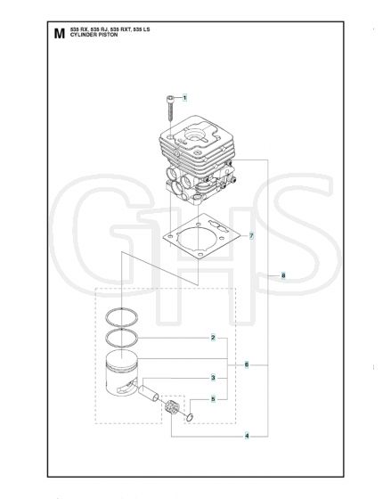 Husqvarna 535RX - Cylinder Piston