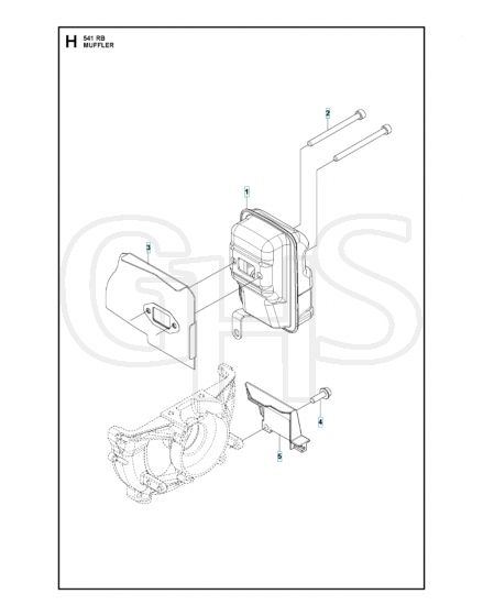 Husqvarna 541RB - Muffler