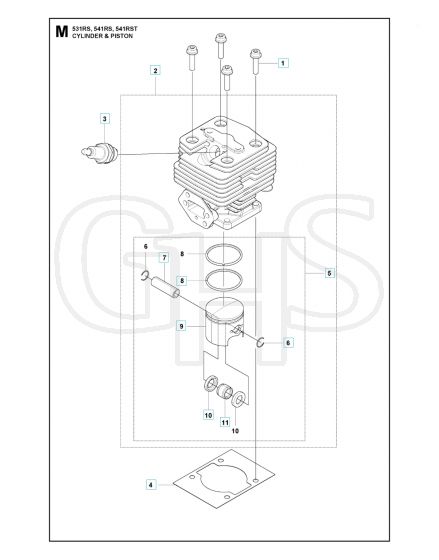 Husqvarna 541RS - Cylinder Piston