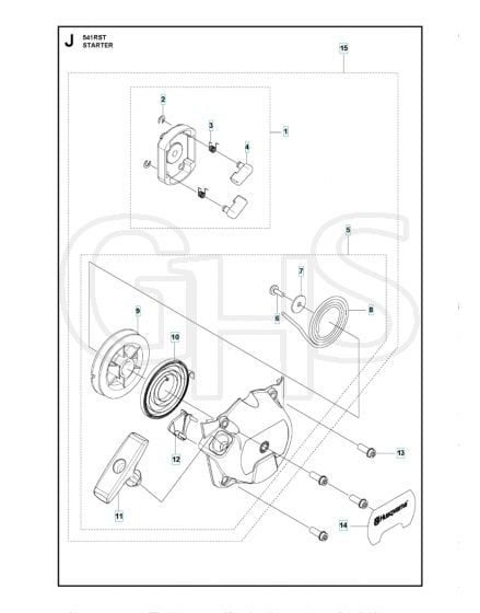 Husqvarna 541RST - Starter