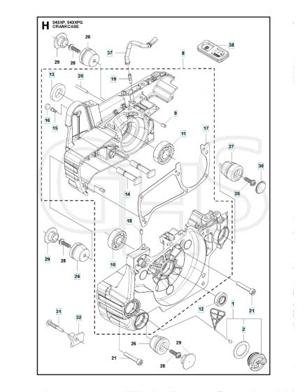 Husqvarna 543XP - Crankcase