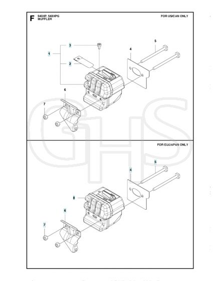 Husqvarna 543XP - Muffler