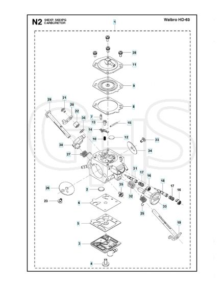 Husqvarna 543XPG - Carburetor Details