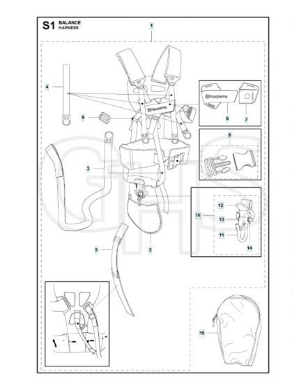 Husqvarna 545FR - Harness