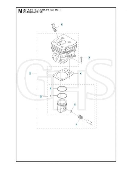 Husqvarna 545FX - Cylinder Piston