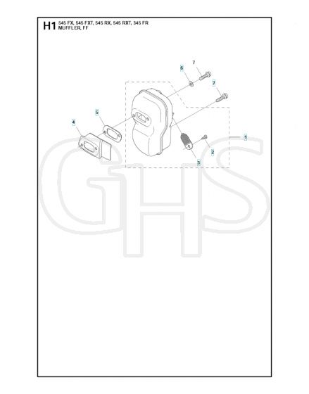 Husqvarna 545FX - Muffler