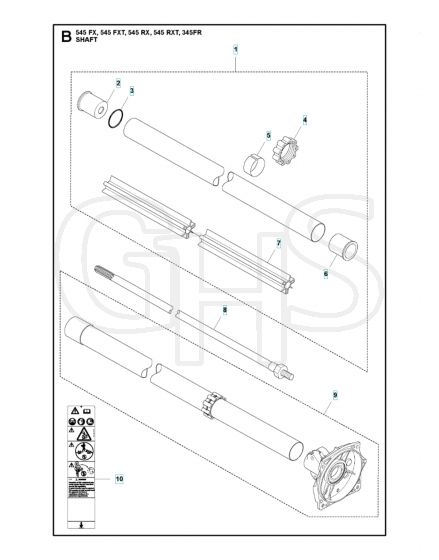 Husqvarna 545FX - Shaft