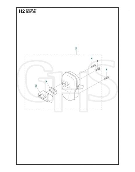 Husqvarna 545FXTAT - Muffler