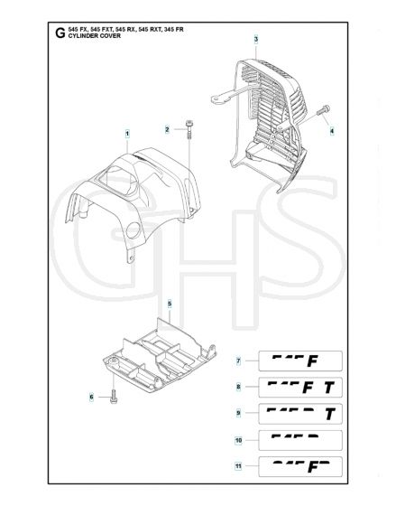 Husqvarna 545RX - Cylinder Cover