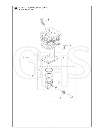 Husqvarna 545RX - Cylinder Piston