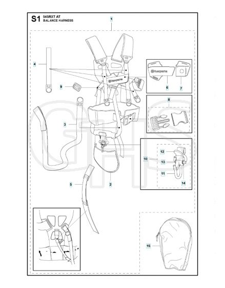 Husqvarna 545RXTAT - Harness