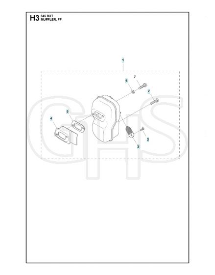 Husqvarna 545RXT - Muffler