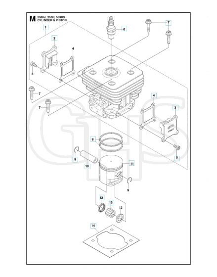 Husqvarna 553RS - Cylinder Piston